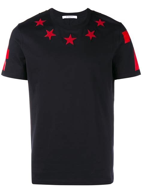 givenchy star-embroidered point-collar shirt|GIVENCHY Logo.